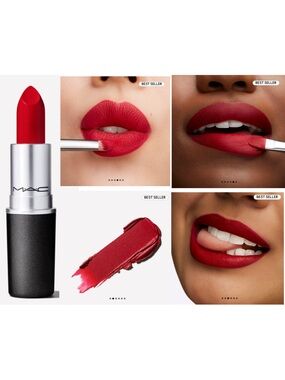 MAC Cosmetics Retro Matte Lipstick (Shade: Ruby Woo, Classic Vivid Blue Red)